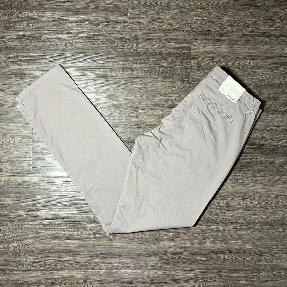 Hawker Rye Essential Wash Slim Chino Pants Men's 33x34 Light Grey Stretch NWT
